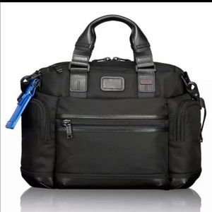 NEW Tumi Alpha Bravo Brooks Slim Brief Black